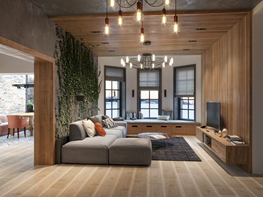 Загородный дом интерьер