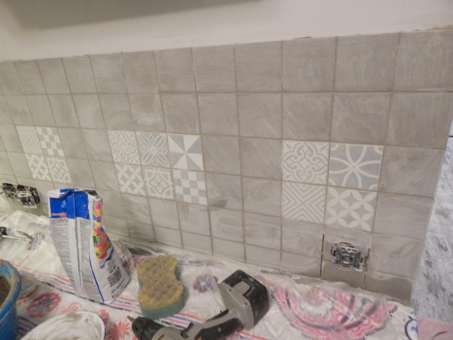 Плитка без затирки фартук