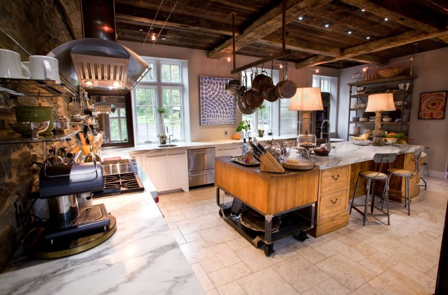 Кухня столовая в стиле лофт