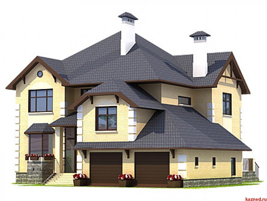 Двухэтажный дом без фона