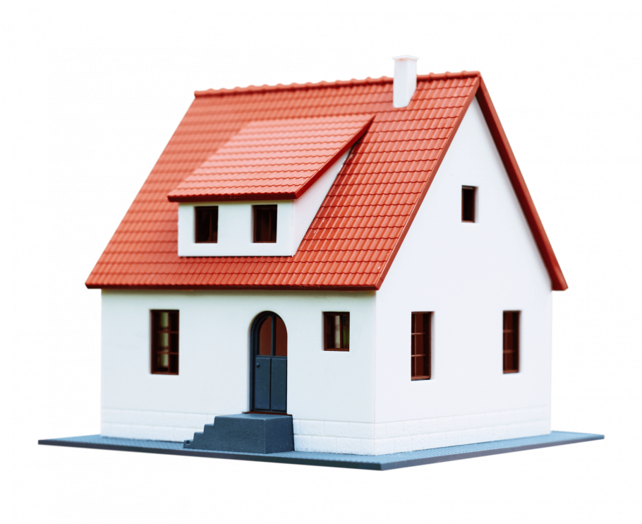 Дом на белом фоне