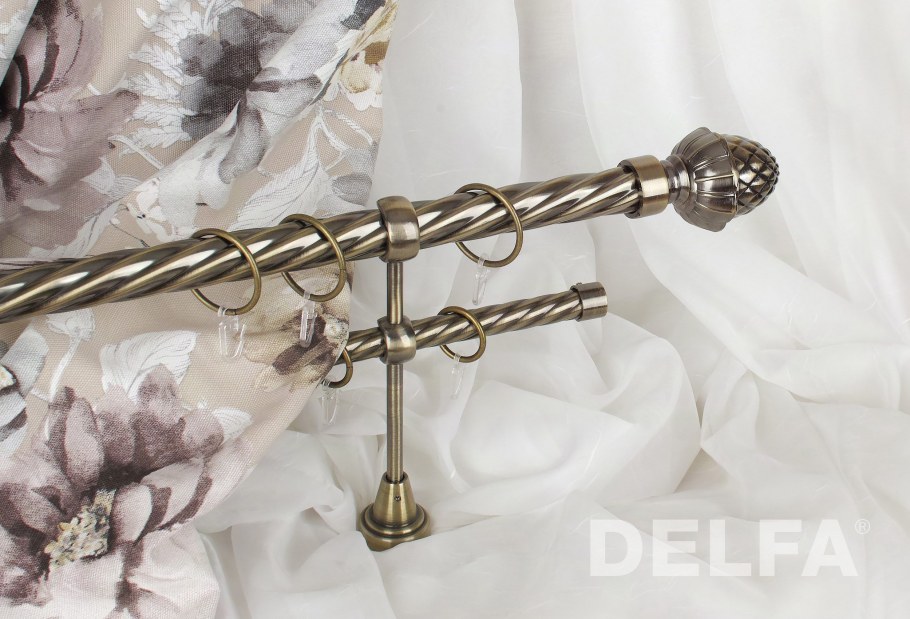 Карниз антик кованый белое золото