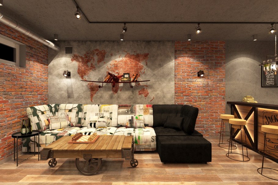 Арт Хаус в стиле лофт стиль