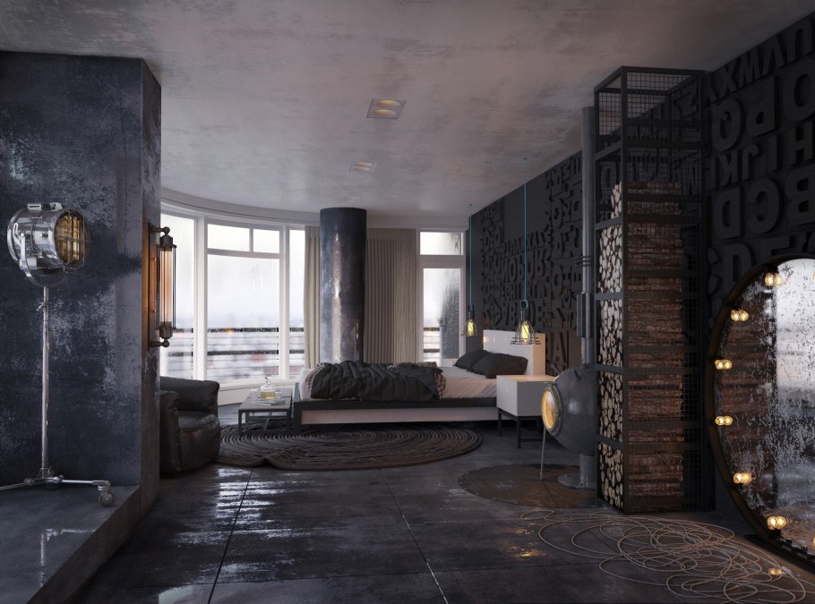 Батареи в стиле Индастриал лофт