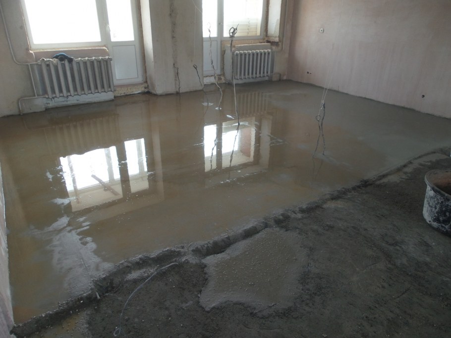 «Мокрая» цементно-Песчаная стяжка