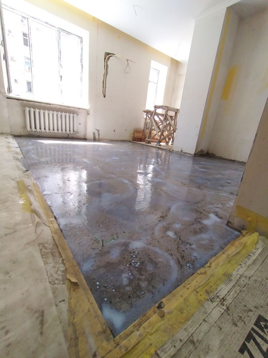 Наливной пол в частном доме