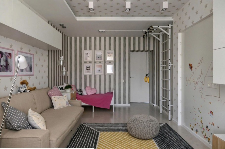 Совмещение детской и спальни