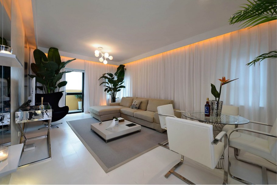 Красивое освещение в интерьере