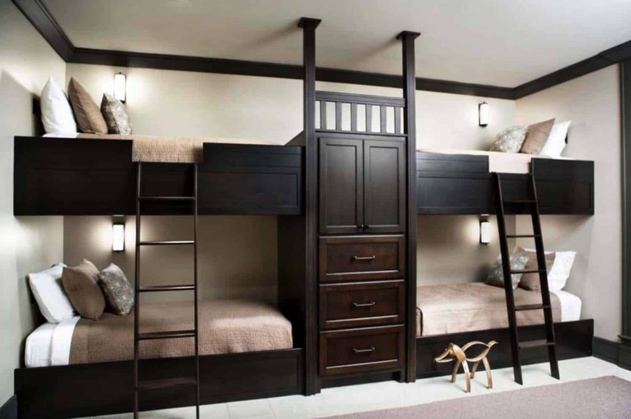 Спальня для четверых детей