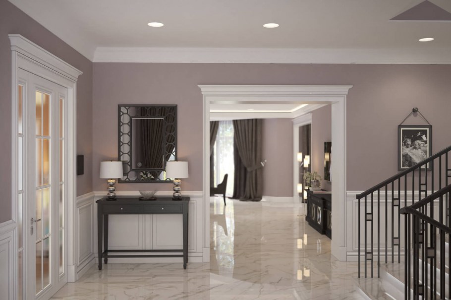 Холл в стиле американский Классик