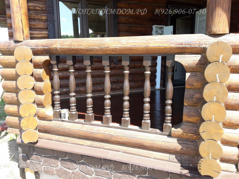 Монтаж балясин на крыльце