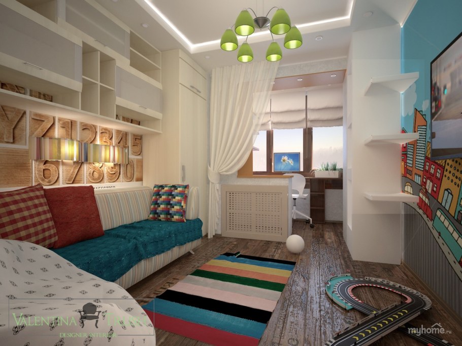 Комната для девочки подростка с балконом