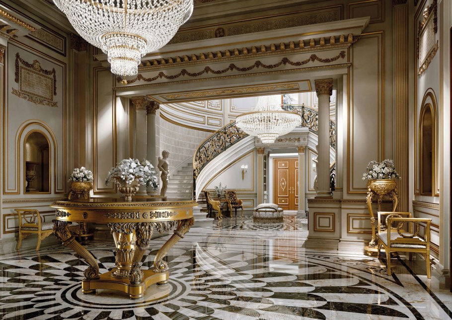 Интерьер особняка в стиле Барокко