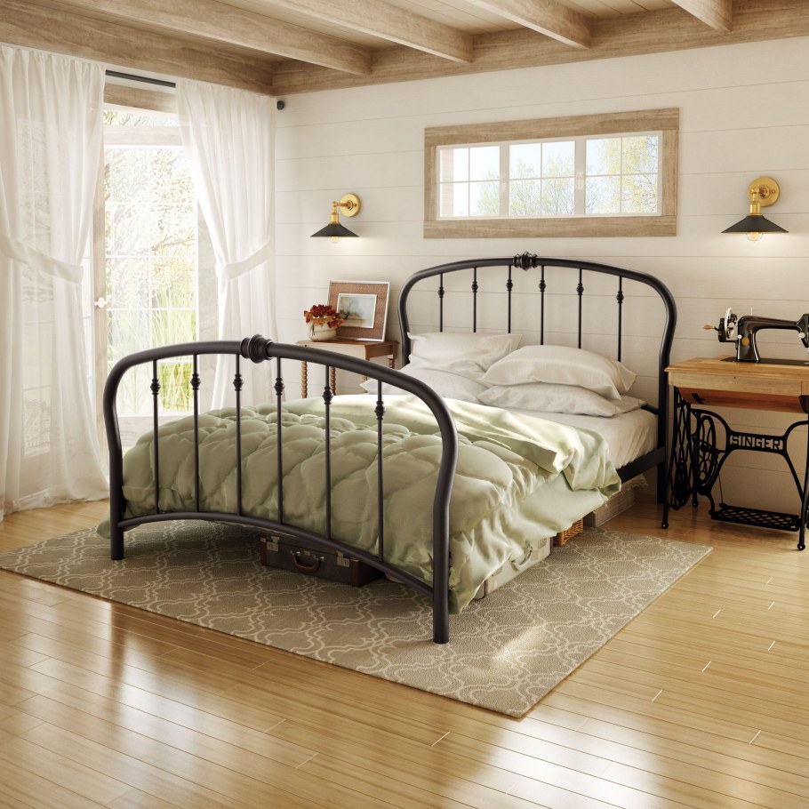 Металлическими спальни н