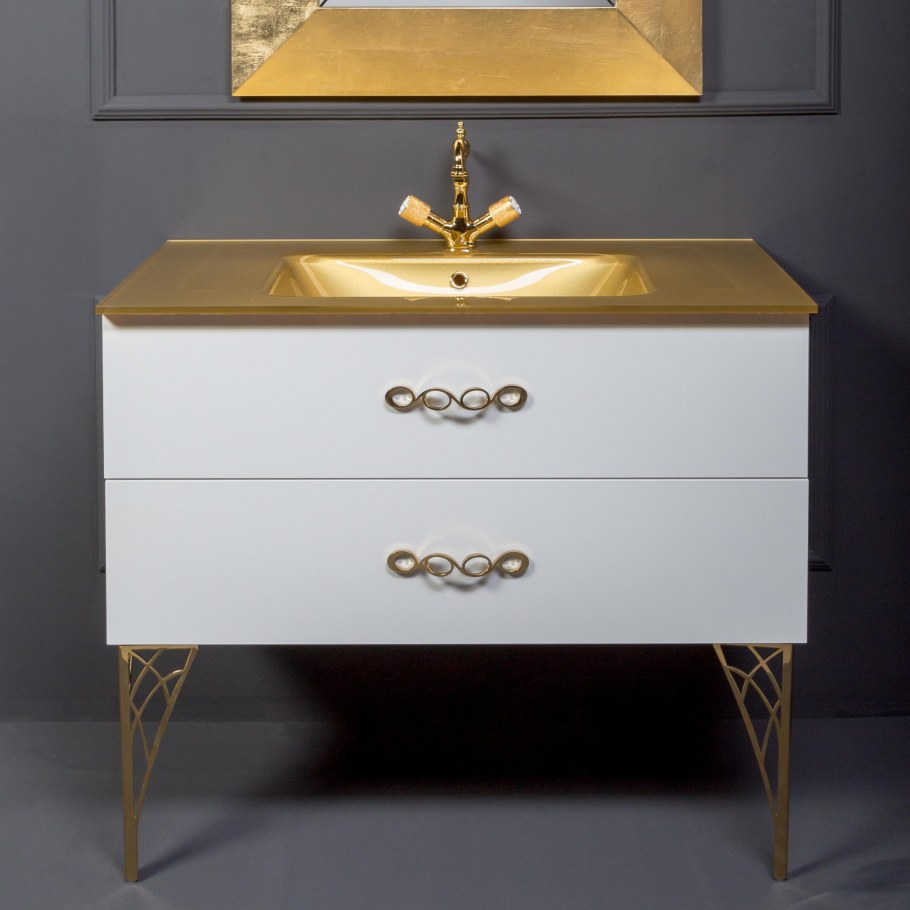 Тумба с раковиной armadi Art NEOART 100 капучино