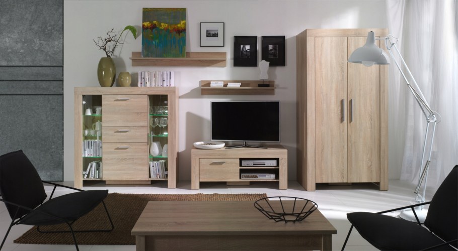 Гостиная Милан дуб сонома