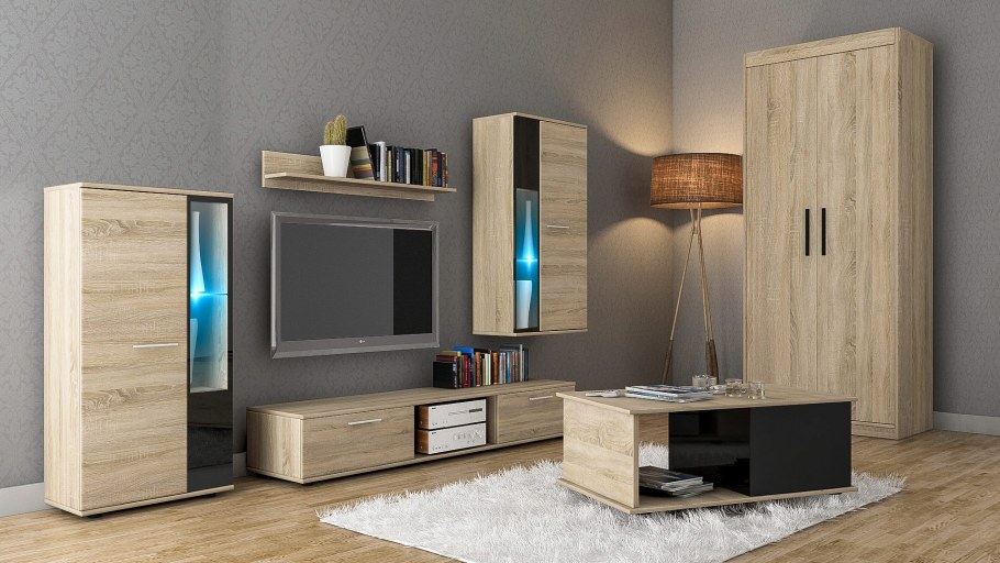 Гостиная Куба дуб сонома