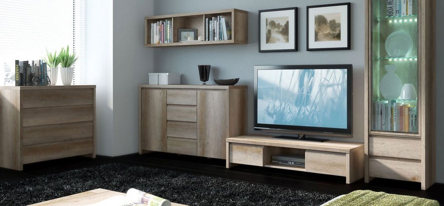 Гостиная Каспиан дуб сонома