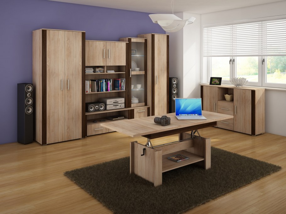 Стенка Марк тик/дуб сонома