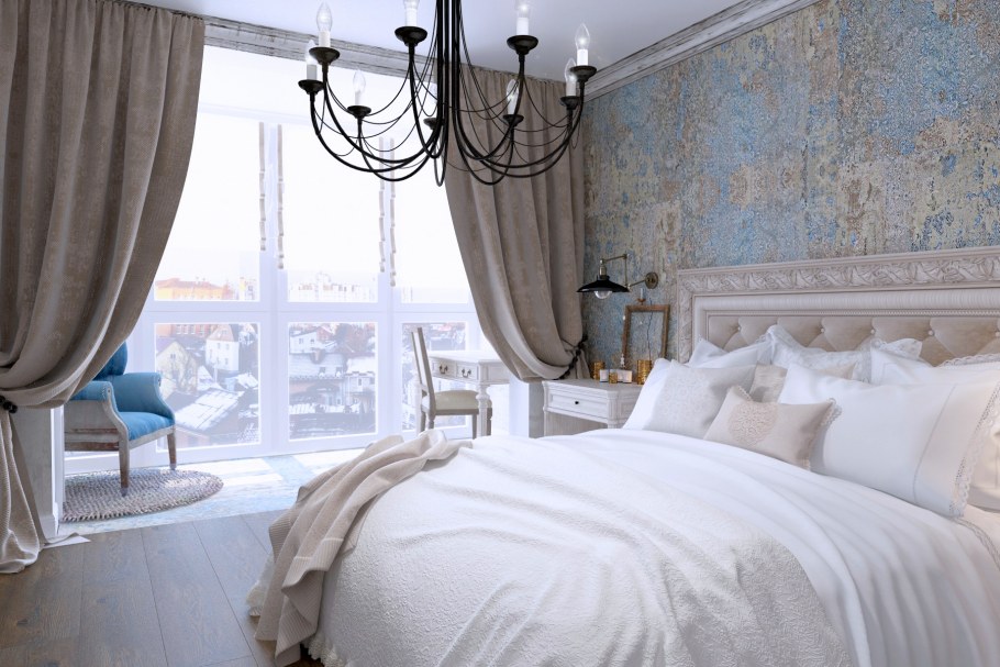 Дизайнерские шторы для спальни