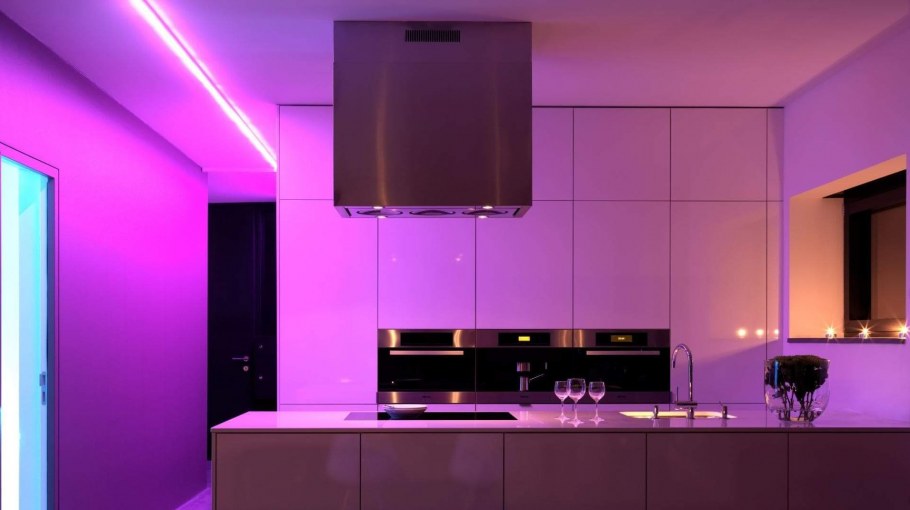 Светодиодная лента RGB В интерьере квартиры