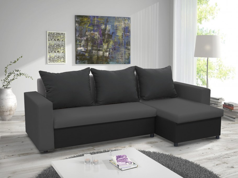 Диван комбинированный серый