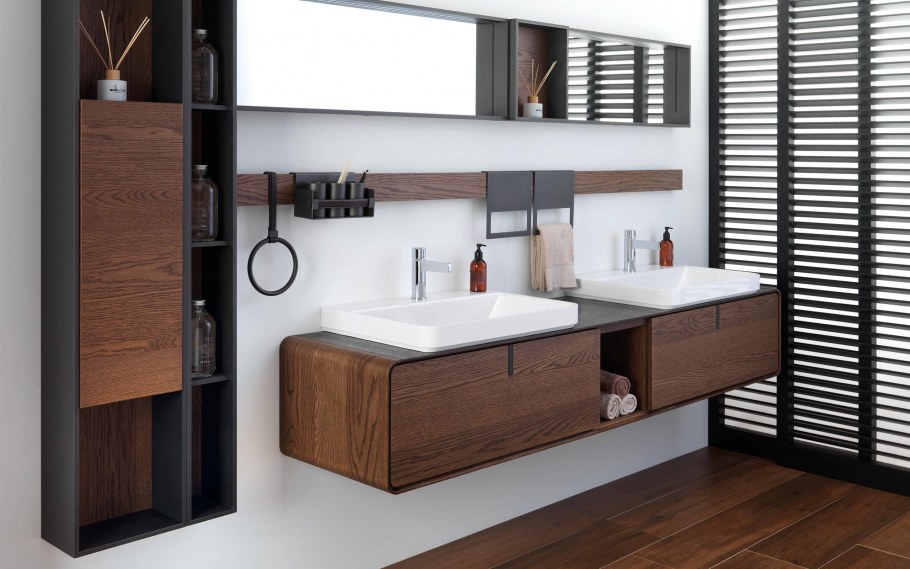 Деревянная мебель для ванной комнаты