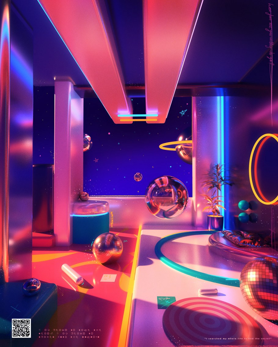 Neon Room vaporwave киберпанк