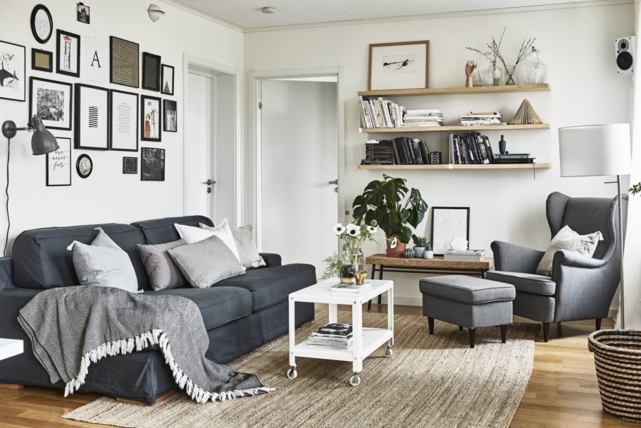 Икеа гостиные Скандинавский стиль