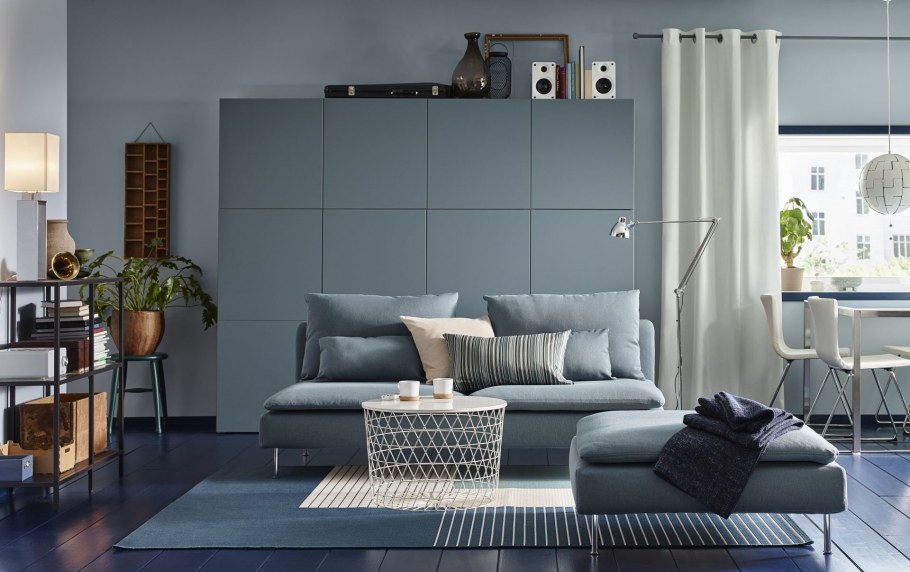 Мебель серая икеа гостиная