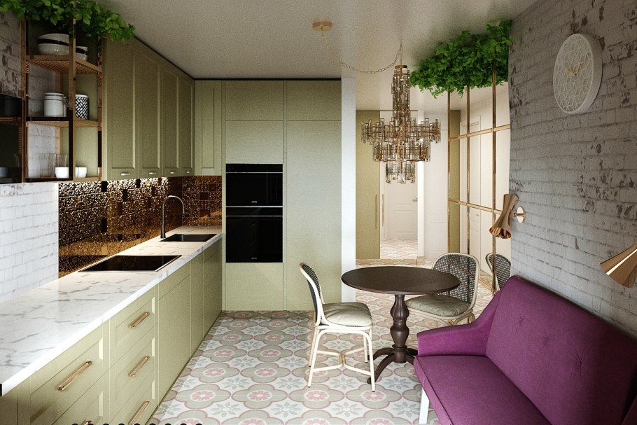 Дизайн проект двухкомнатной квартиры ЗАМИТИНО