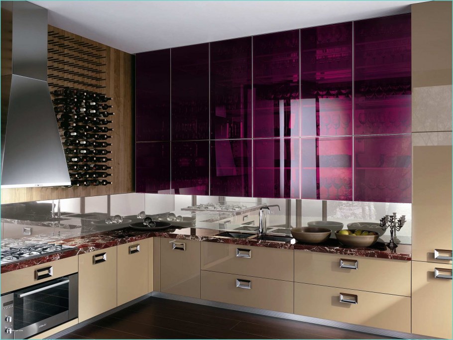 Фасады для кухни со стеганные