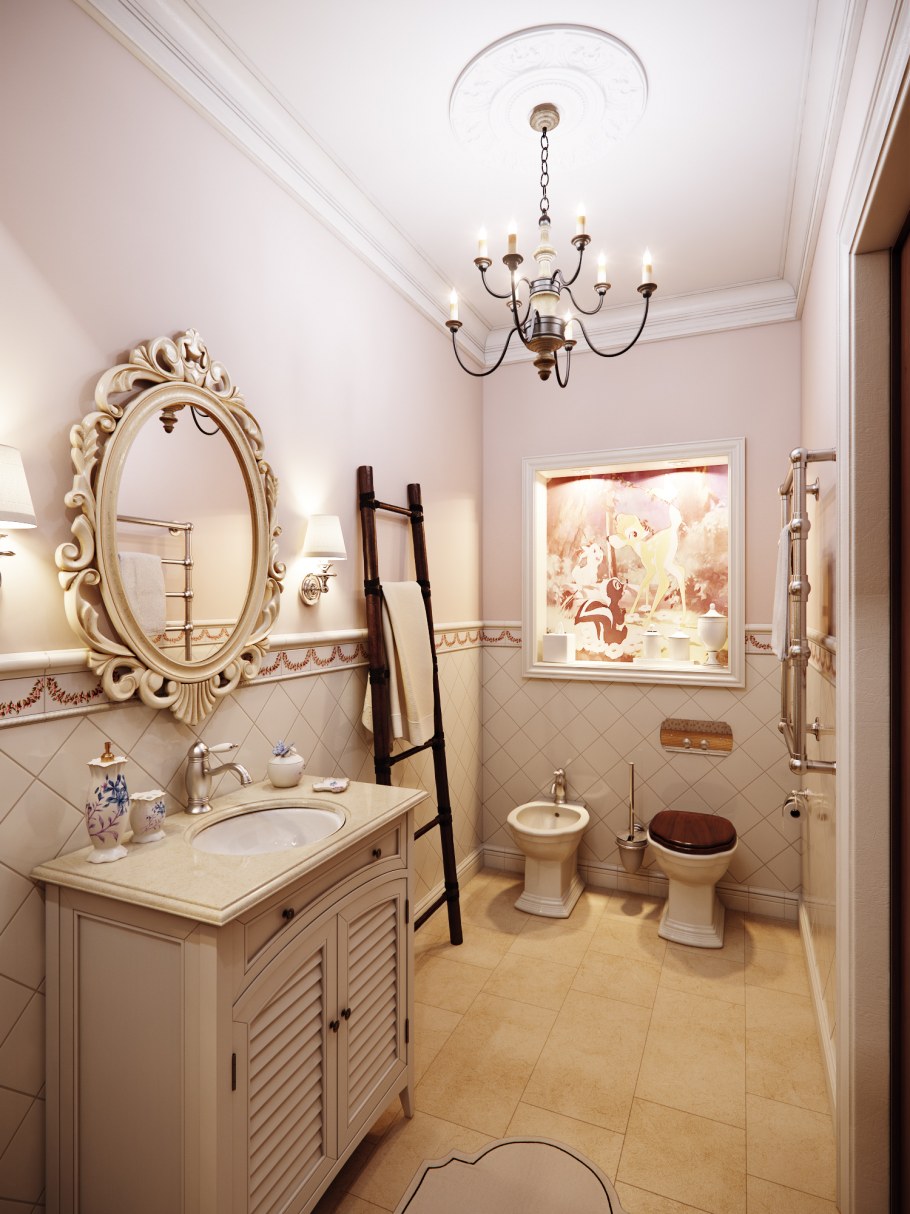 Ванная в классическом стиле