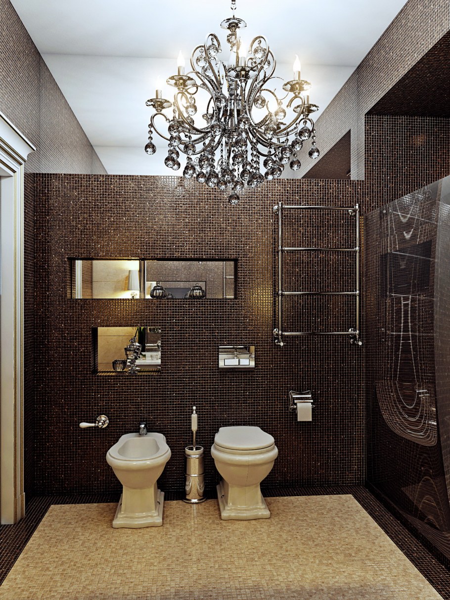 Санузел в классическом стиле