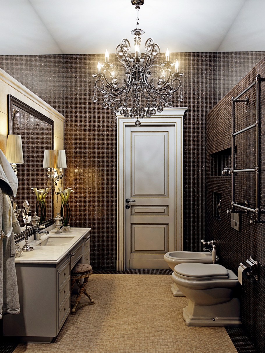 Туалет в классическом стиле