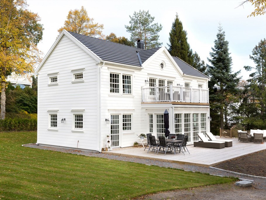 Фасад в шведском стиле