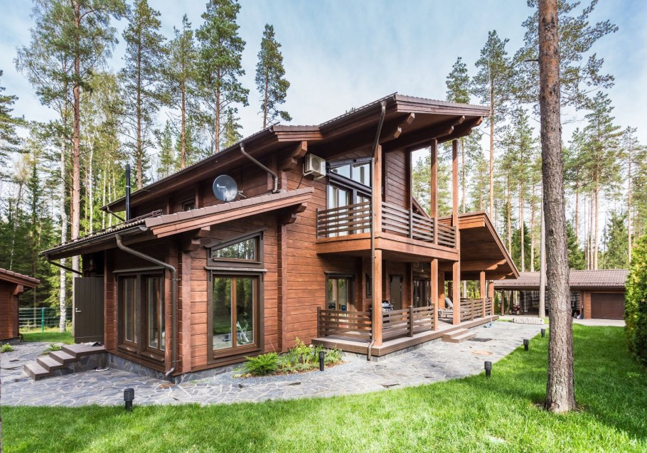 Деревянный коттедж