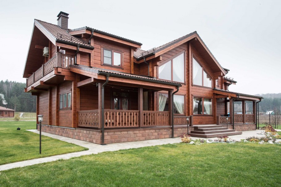 Фасады деревянных домов