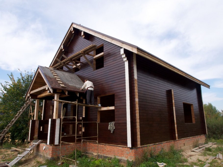 Деревянный дом палисандр