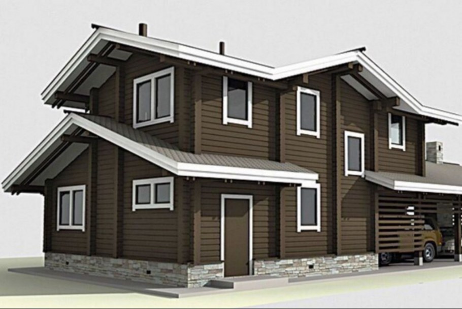 Финский проект из клееного бруса Honka