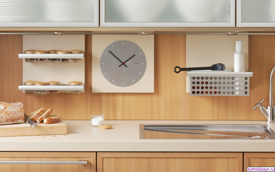 Навесные часы для кухонного гарнитура