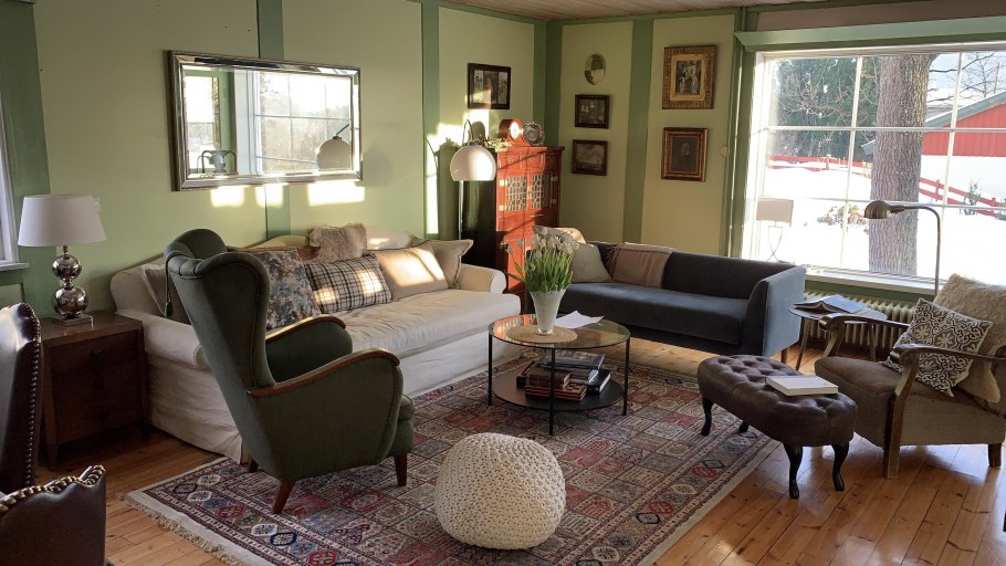 Интерьер в стиле ретро гостиная