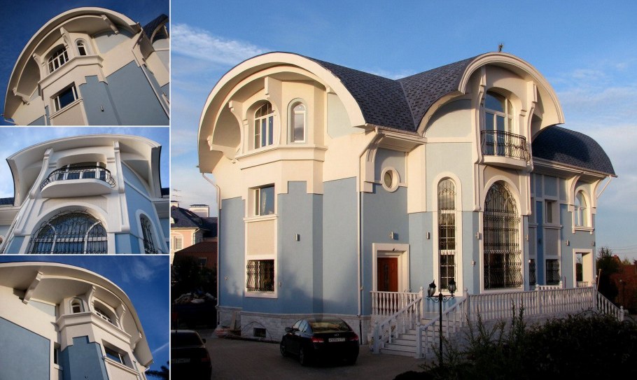 Фасады зданий в стиле Модерн