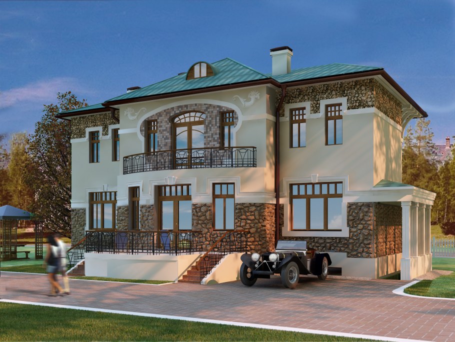 Фасады домов в стиле ар нуво