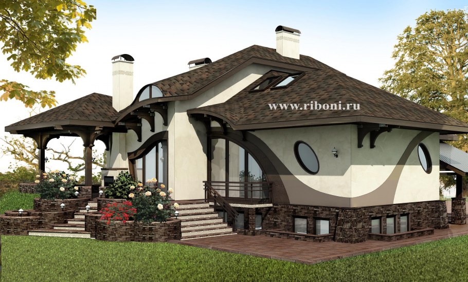 Коттедж в стиле Модерн