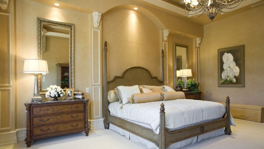 Красивый потолок в спальне