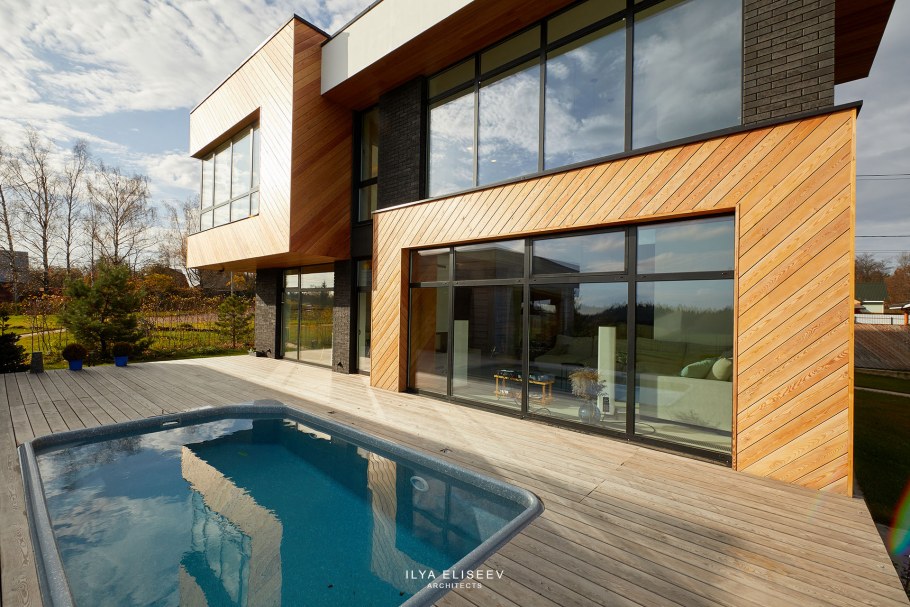 Дом с плоской крышей 200м2