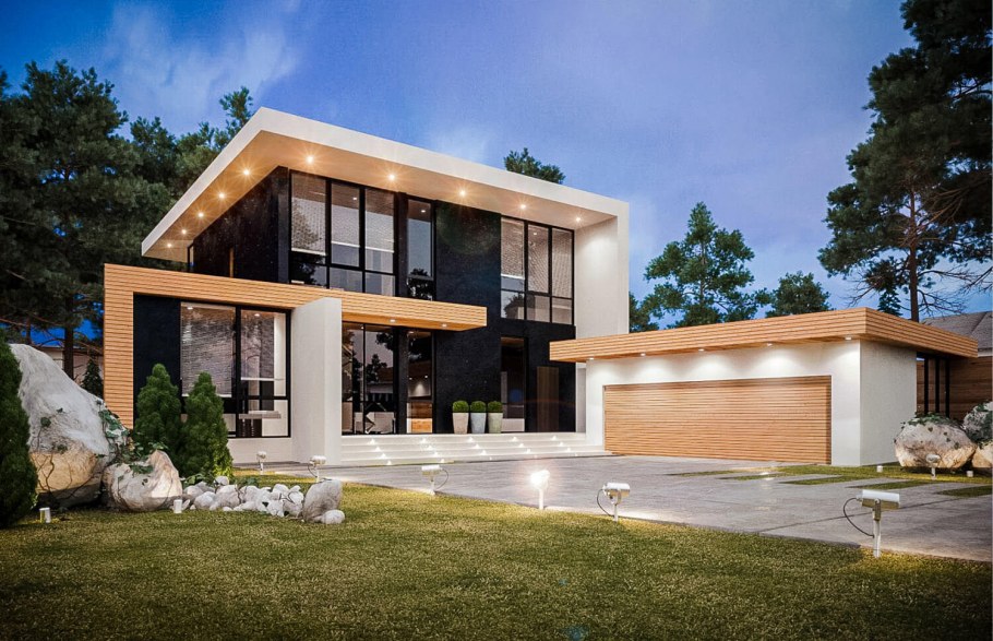 Barn House с плоской крыши