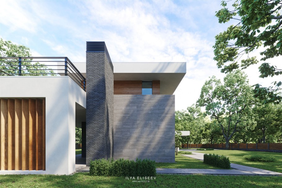 Проект флетхауса с плоской кровлей