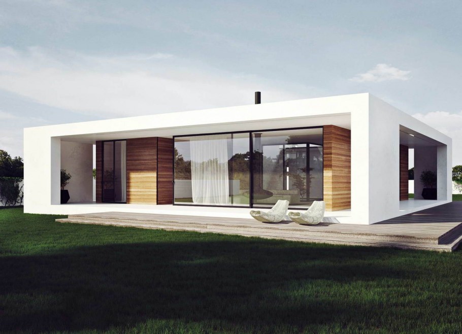 Дачный домик в стиле Минимализм